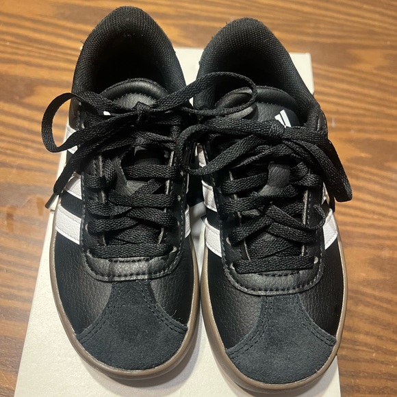 adidas Kids Black and White Sneakers - Picture 8 of 8